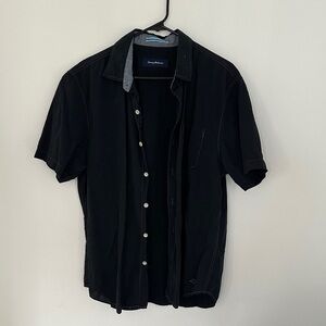 Tommy Bahama Black Casual Button Down Shirt